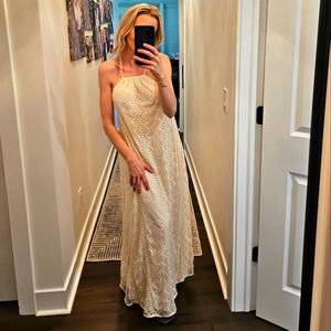 Everleigh Cream Lace Maxi Dress